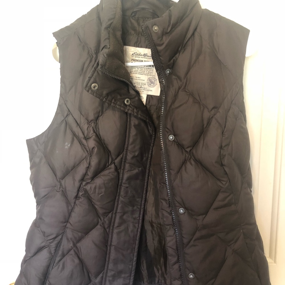 Eddie Bauer women’s goose down vest SZ SM